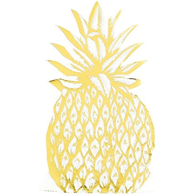 MODERN METALLICS PINEAPPLE SHAPED NAPKINS - Image 2